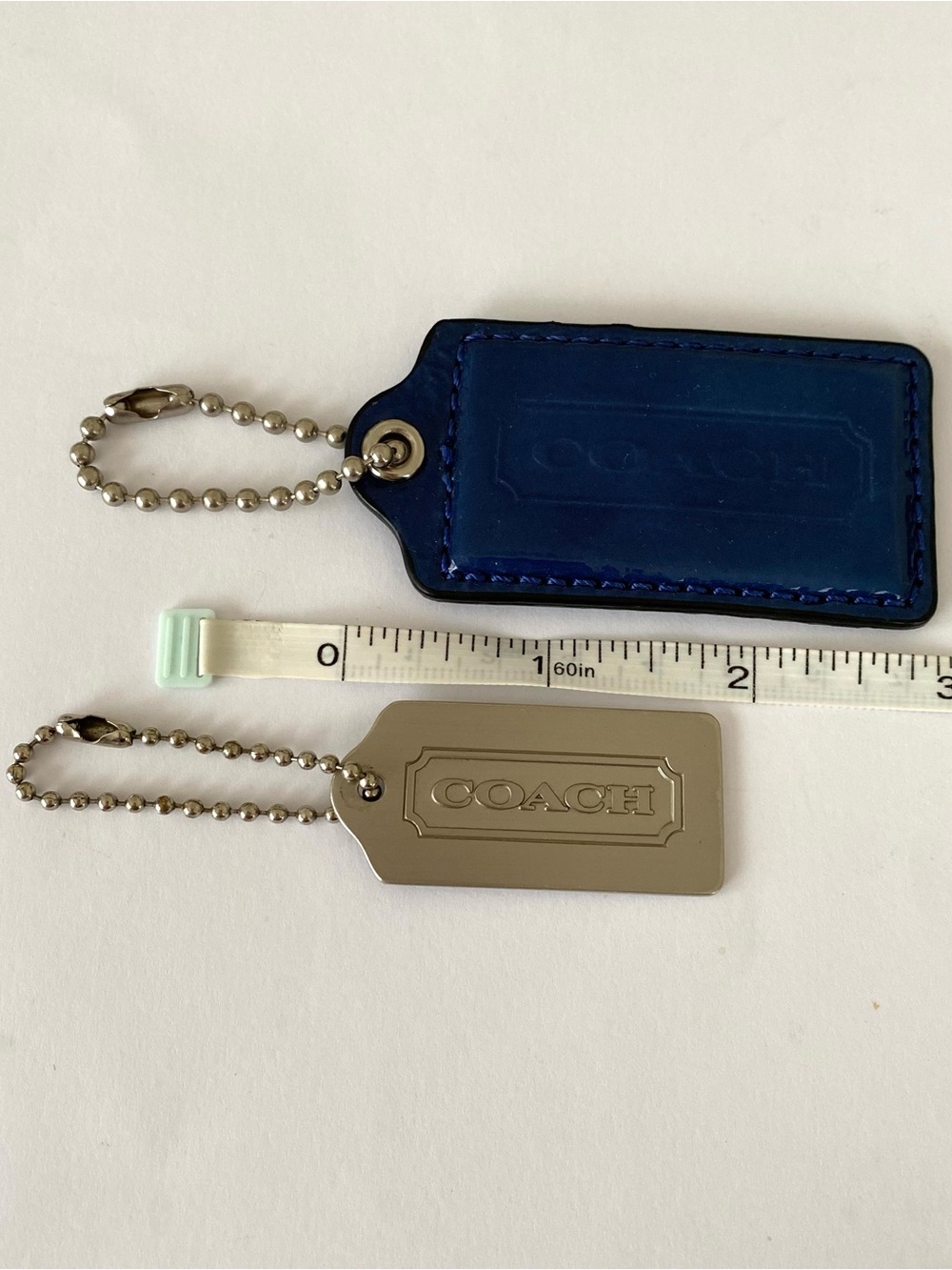 小物 vintage coach hobo Blue keychain RARE Coach Vtg BLUE